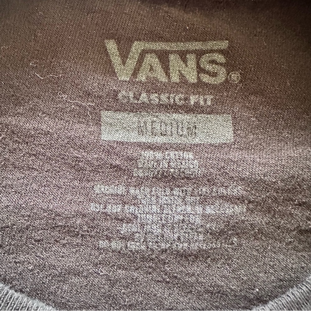 Vans Men's Black Long Sleeve Shirt- Size Medium - Picture 3 of 7